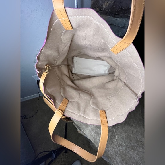 Tory Burch, N/S tote bag, wildflower multi color, 12” (W), 17” (H), 5.5” (D) - Picture 3 of 5